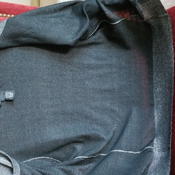 Iris Singer Collection Metallic Cardigan Crystal Buttons Size L - Picture 10 of 11